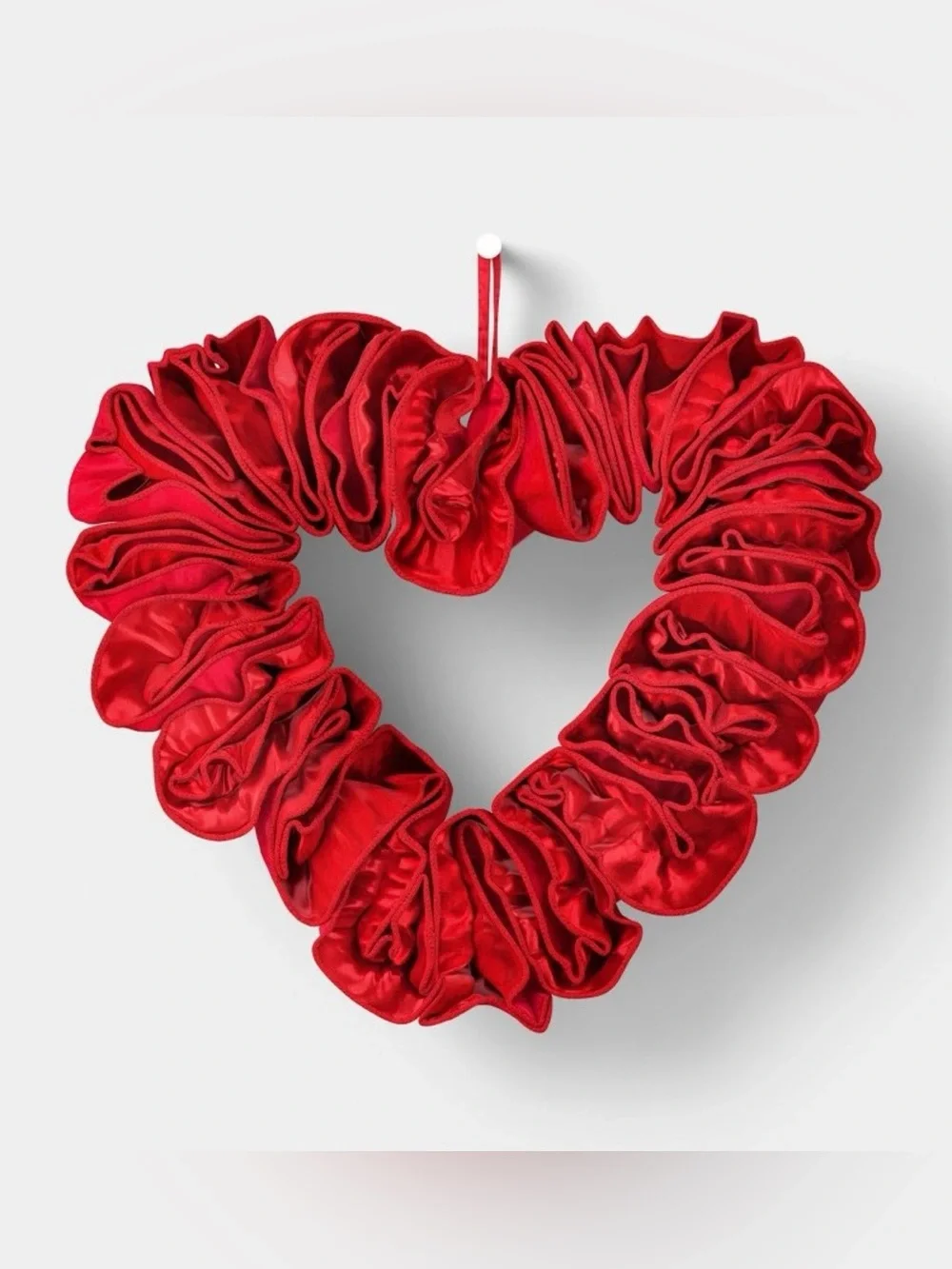 NEW Threshold Valentine Anniversary Wedding Heart Ruffle Wreath Garland & Filler